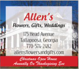 ...offers a really cool downtown with a variety of shops , boutiques, and restaurants. They have a nice museum. Allens Florist has a Christmas Open House every Thanksgiving Day. They often offer Carriage rides. It is in one of Tallapoosas lovely old homes. If you need assistance planning your trip. give us a call 770-723-6574 — more scenes and local spots from this guide